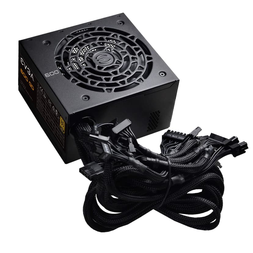 EVGA 600 GD power supply unit 600 W 24-pin ATX ATX Zwart 600W ATX 80 PLUS Gold Voeding