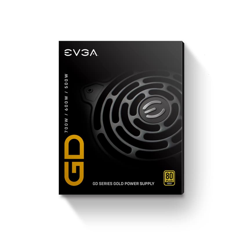 EVGA 600 GD power supply unit 600 W 24-pin ATX ATX Zwart 600W ATX 80 PLUS Gold Voeding
