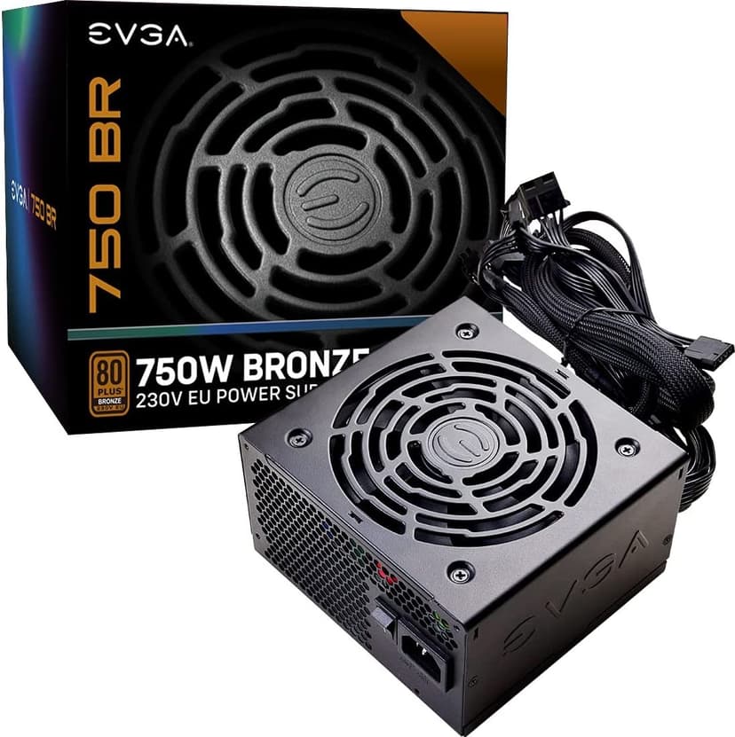 EVGA 750 BR 750W ATX 80 PLUS Bronze Voeding
