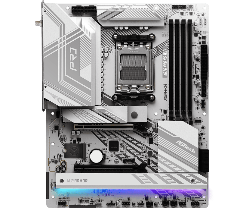 ASRock X870 PRO RS WIFI Socket AM5 ATX Hovedkort