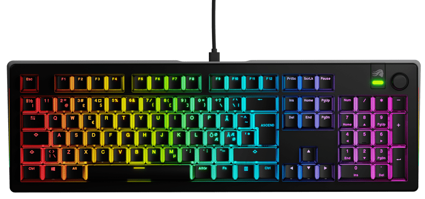 Glorious GMMK 3 100% - BLACK PB NORDIC FOX LINEAR Kablet Glorious Fox Linear - MX Nordisk