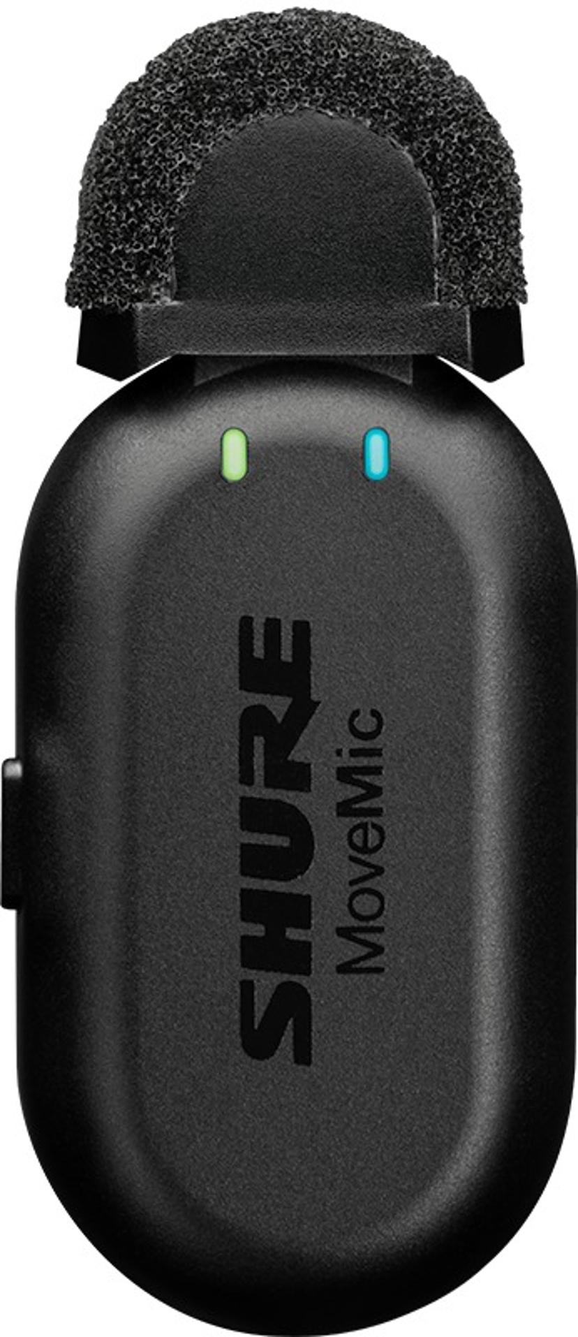 Shure MoveMic One - Trådlös clip-on mikrofon för mobil