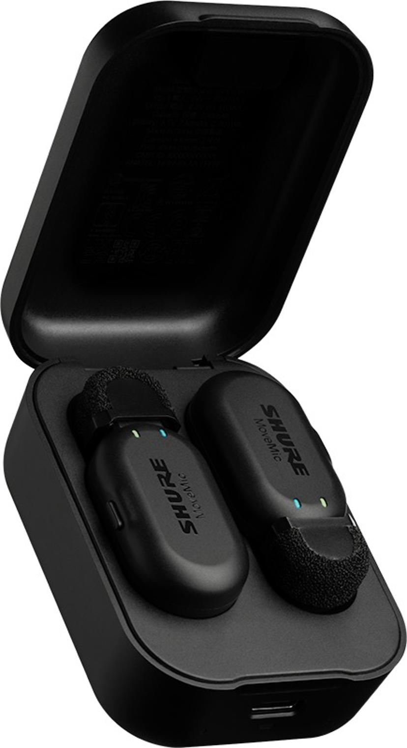 Shure MoveMic Two - Trådlös clip-on mikrofon för mobil