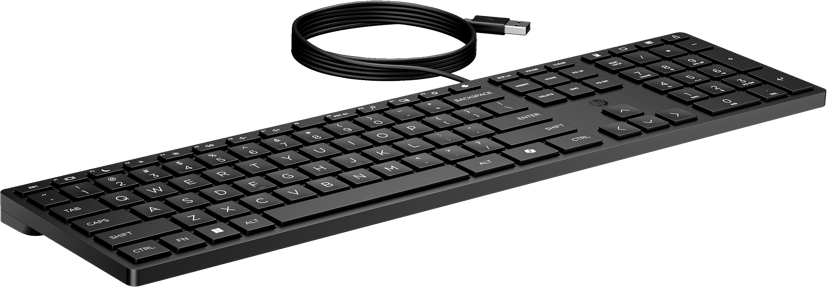 HP Wired Desktop 320K Keyboard Koblet med ledninger (ikke trådløs)