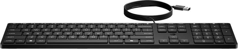 HP Wired Desktop 320K Keyboard Koblet med ledninger (ikke trådløs)