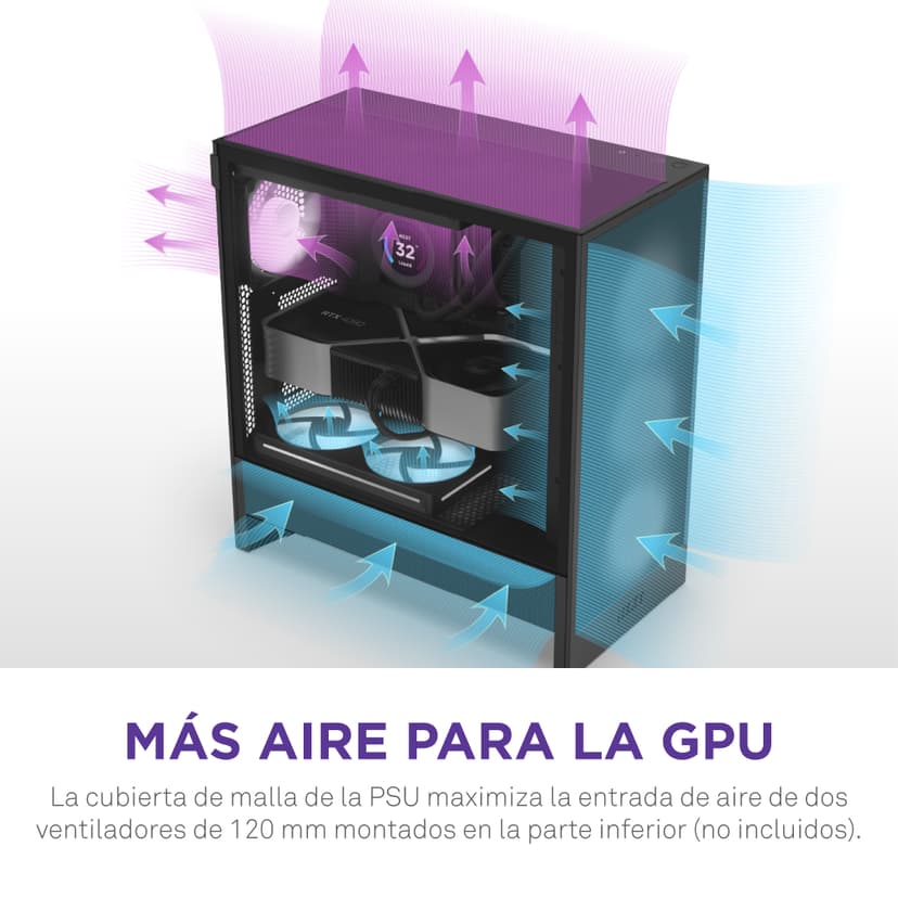 NZXT H5 Flow (2024) Midi Tower Musta