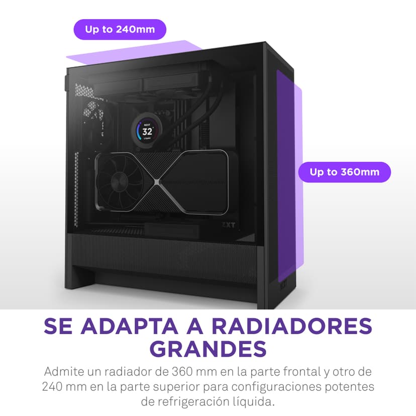 NZXT H5 Flow (2024) Midi Tower Musta