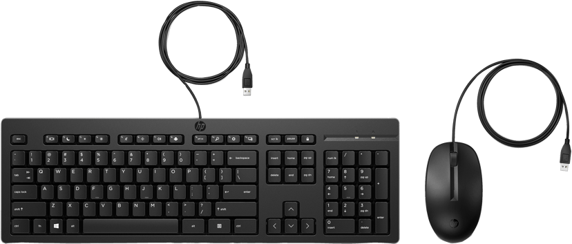 HP 225 trådad mus- och tangentbordskombination Kabel