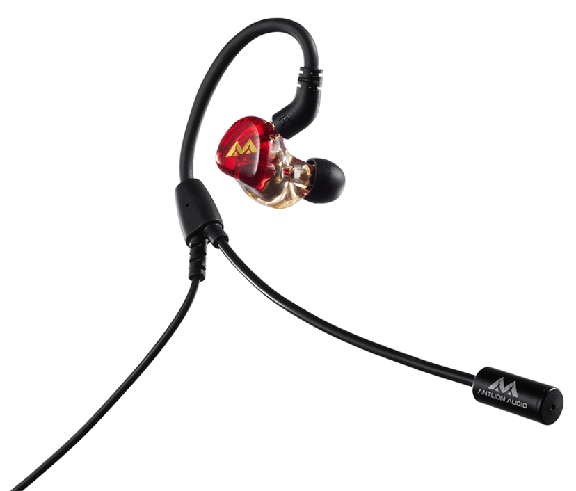 Antlion Audio ModMic Kimura Solo Headset Mono Svart, Röd