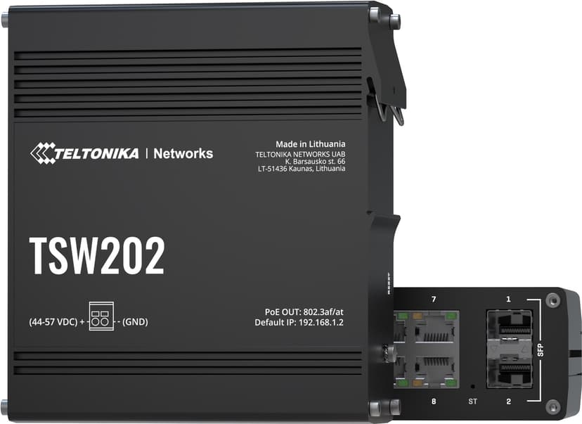 Teltonika TSW202 8-Port PoE+ 240W Switch