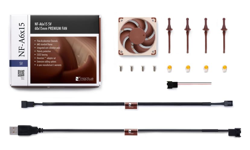 Noctua NF-A6X15 5V 60X15MM Tuuletin Ruskea
