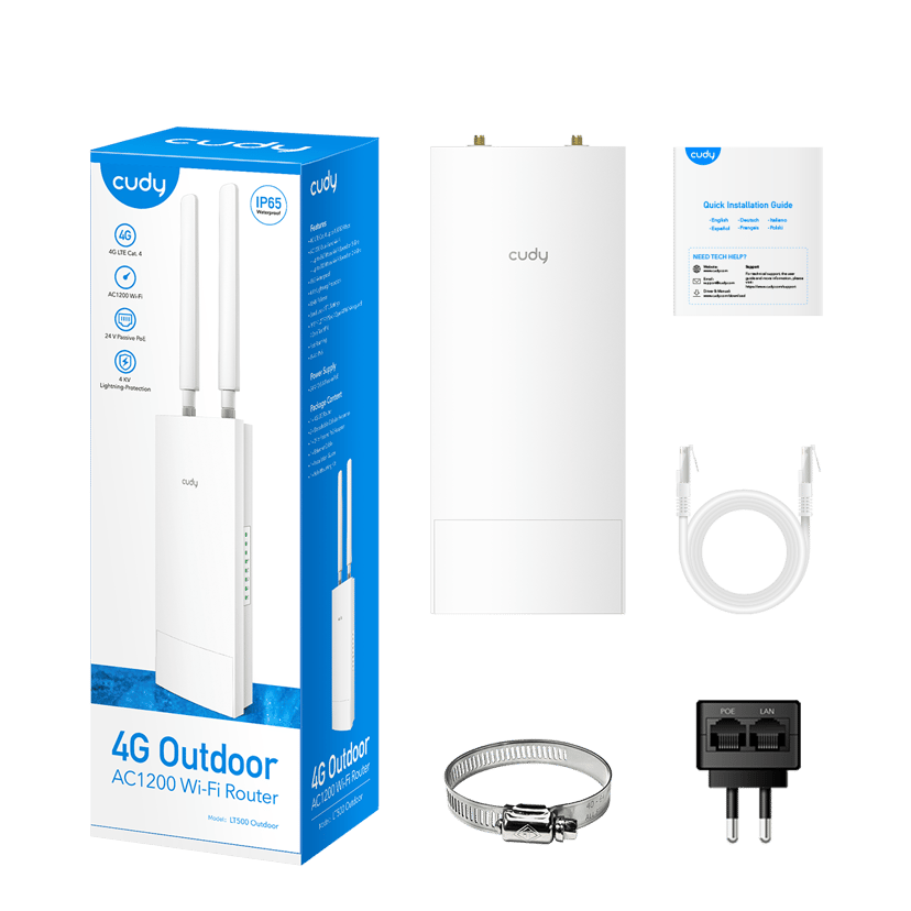 CUDY LT500 Outdoor 4G Router IP65