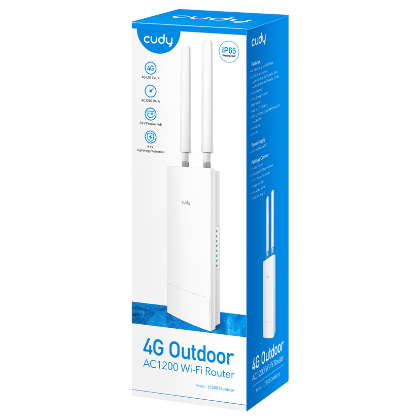 CUDY LT500 Outdoor 4G Router IP65