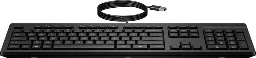 HP 125 Wired Keyboard Ledningsført
