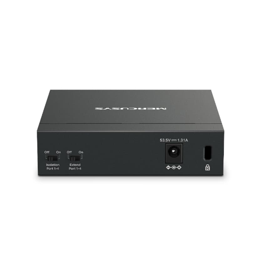 Mercusys MS105GP Network Switch Gigabit Ethernet (10/100/1000) Power over Ethernet (PoE) Black