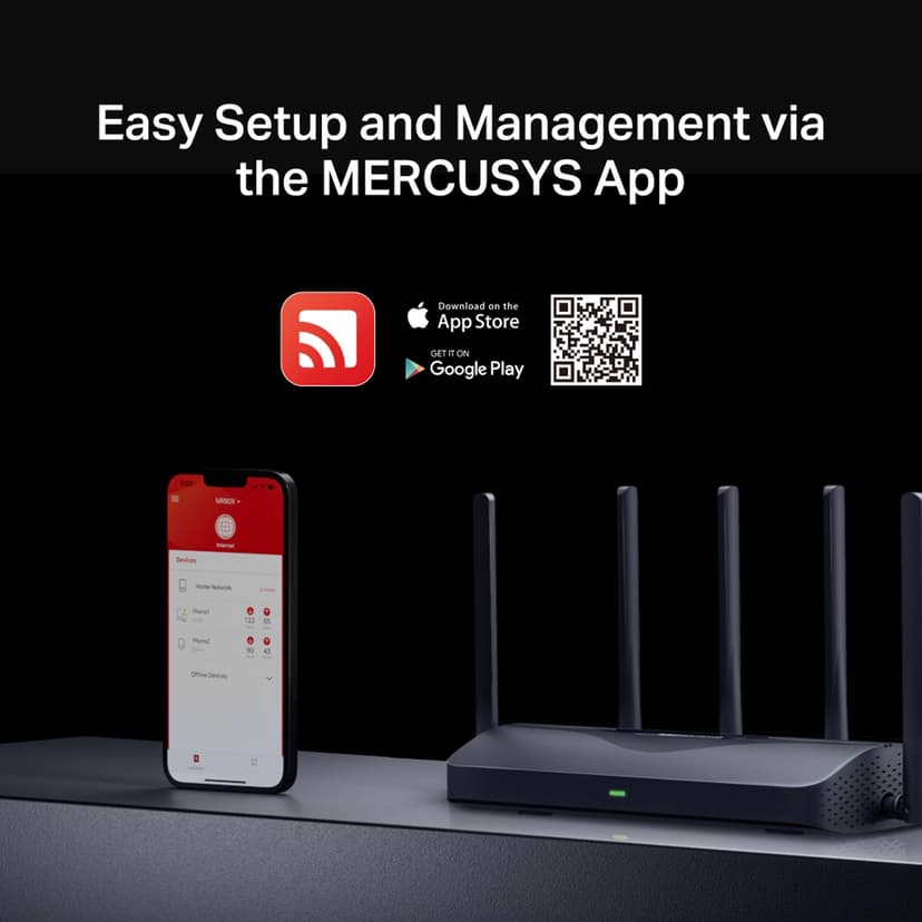 Mercusys MR47BE BE9300 Tri-Band Wi-Fi 7-ruter
