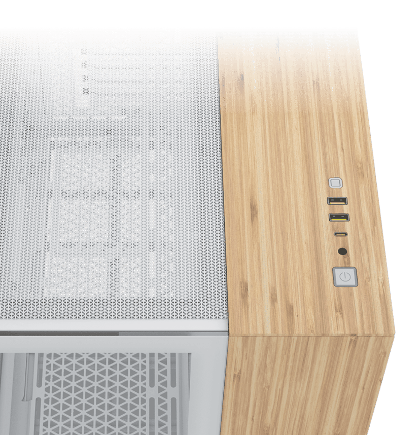 Corsair 2500X Midi Tower Bamboo, Vit