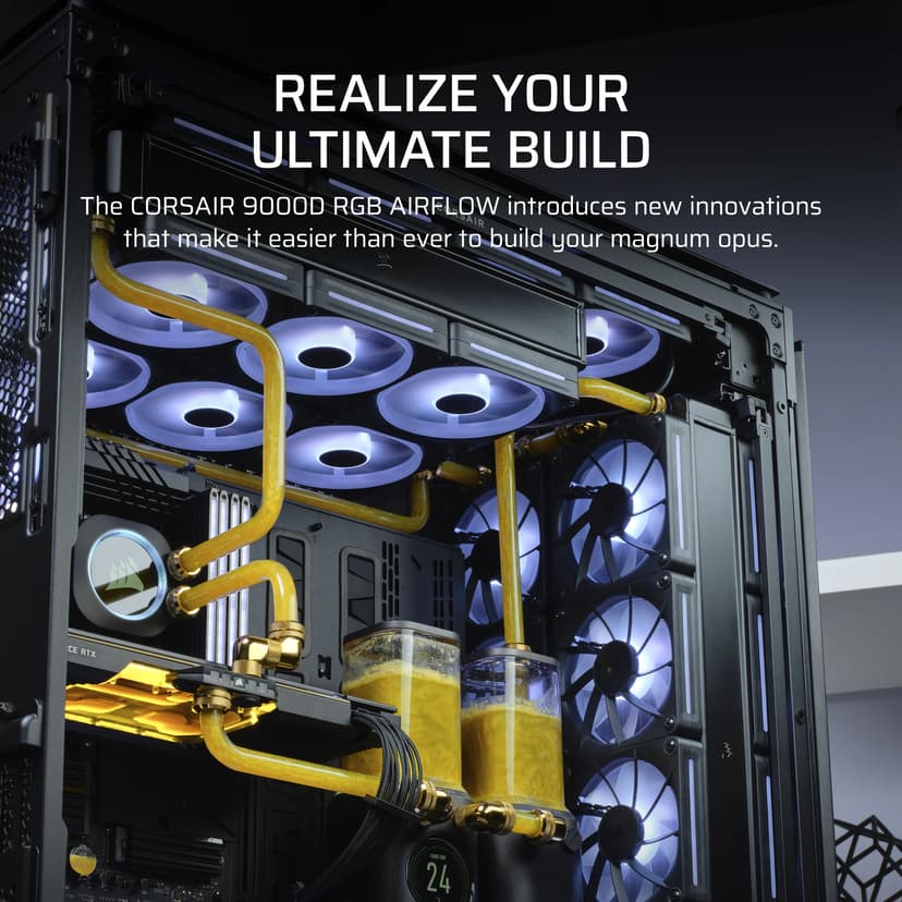 Corsair 9000D Airflow iCue Link Full Tower Svart