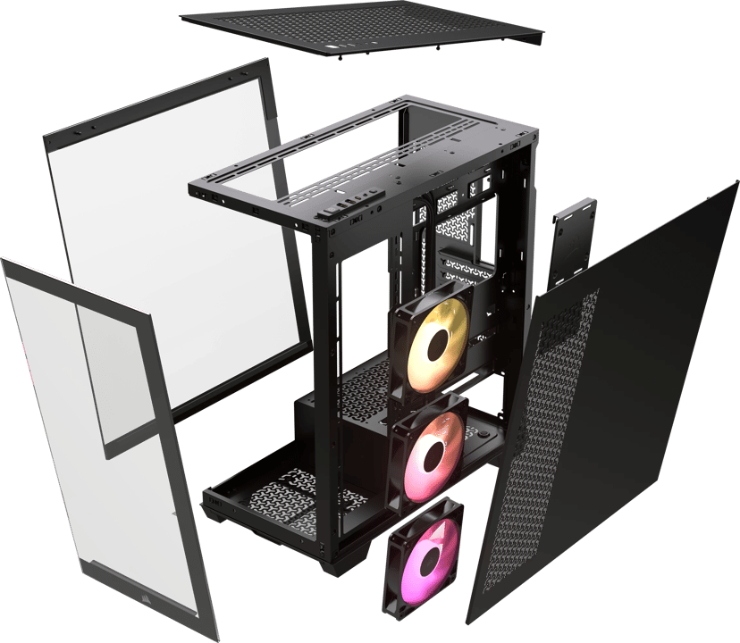 Corsair 3500X ARGB Glass Midi Tower Svart