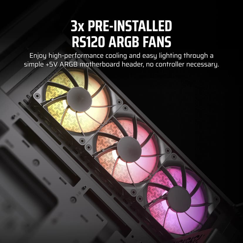 Corsair 3500X ARGB Glass Midi Tower Svart