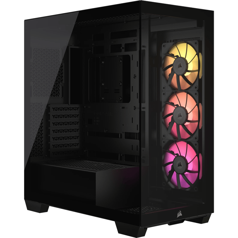Corsair 3500X ARGB Glass iCue Link Midi Tower Svart