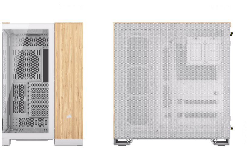 Corsair 6500X Midi Tower Bamboo, Hvit