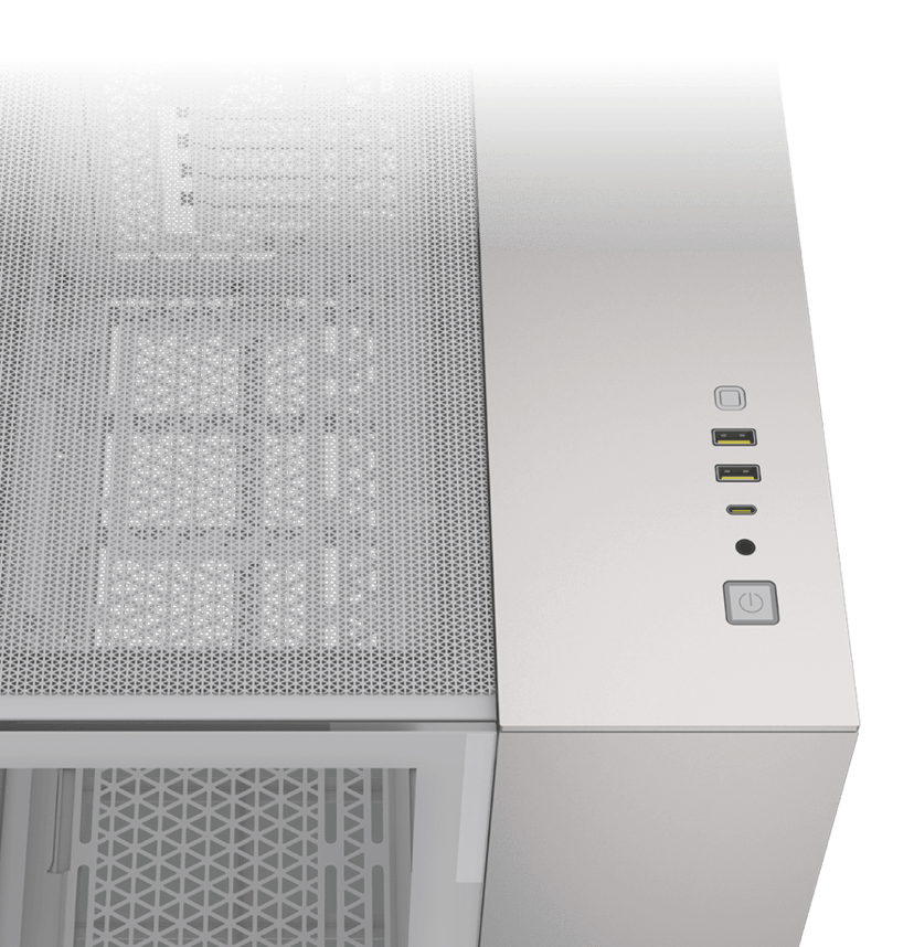 Corsair 2500X Midi Tower Harmaa, Valkoinen