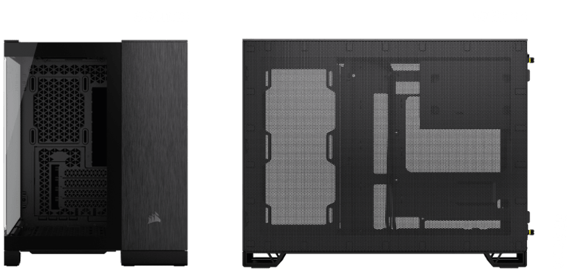 Corsair 2500X Midi Tower Gjuten aluminium, Svart