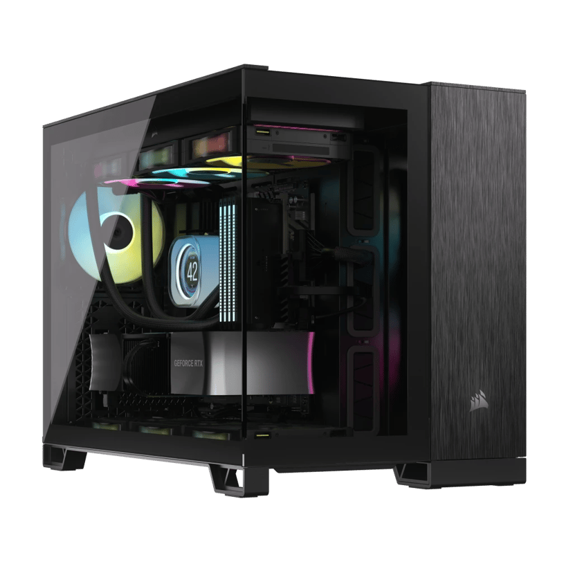 Corsair 2500X Midi Tower Aluminium, Svart