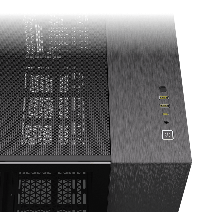 Corsair 2500X Midi Tower Alumiini, Musta
