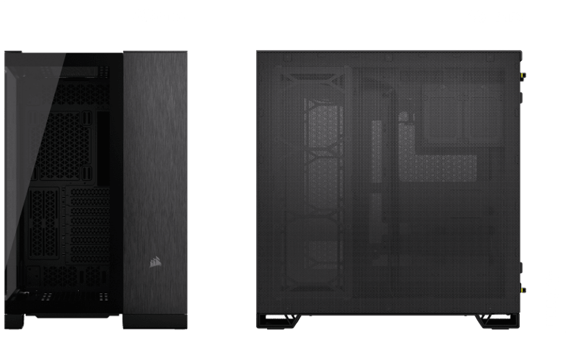 Corsair 6500X Midi Tower Aluminium, Sort