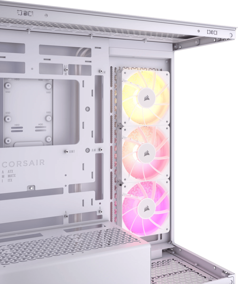 Corsair 3500X ARGB Glass Midi Tower Hvit
