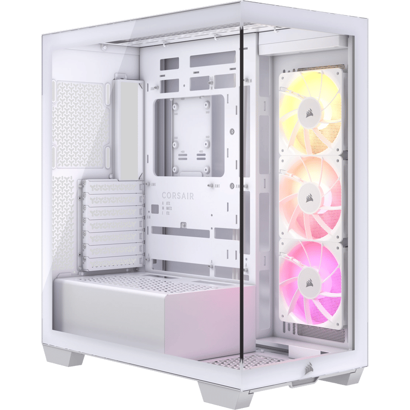 Corsair 3500X ARGB Glass Midi Tower Hvit