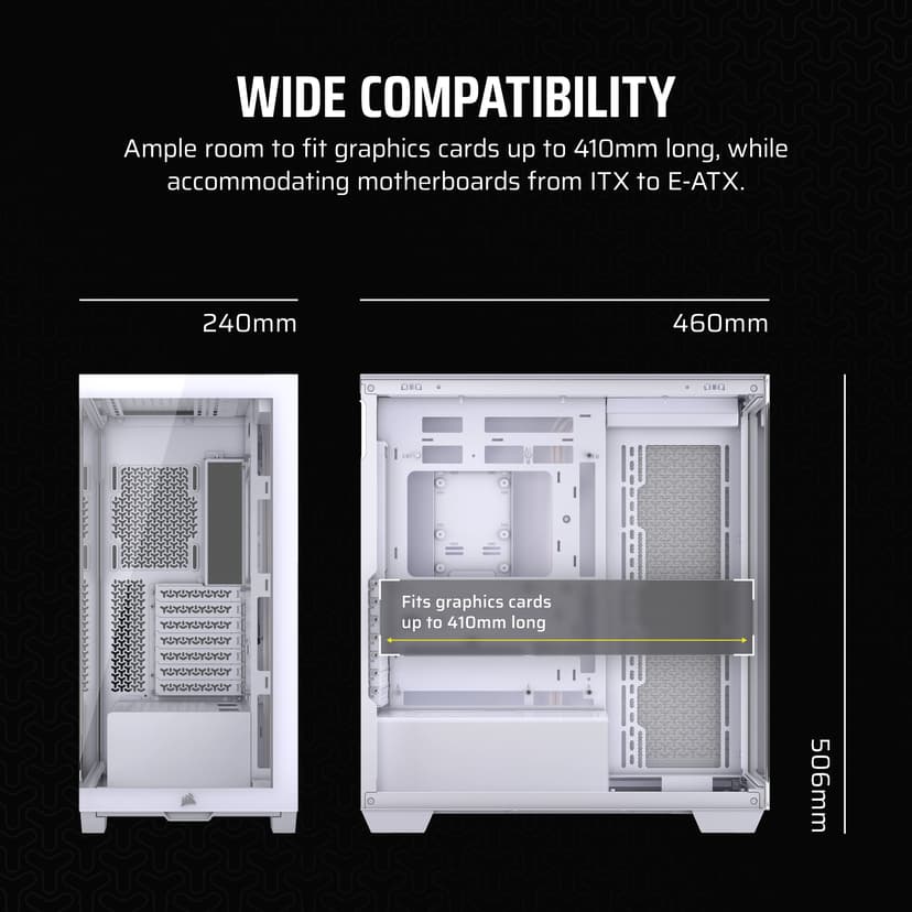 Corsair 3500X Glass Midi Tower Valkoinen