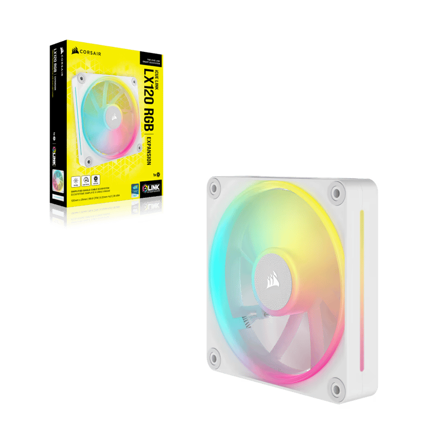 Corsair ICUE Link LX120 RGB Tuuletin Valkoinen