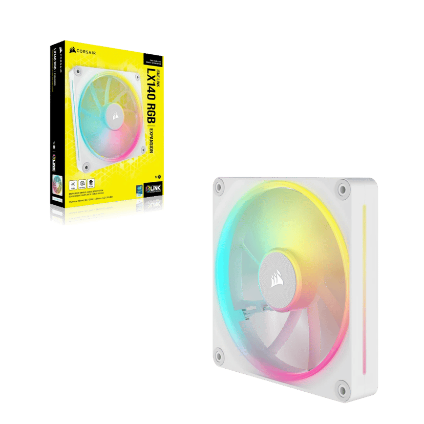 Corsair ICUE Link LX140 RGB Tuuletin Valkoinen