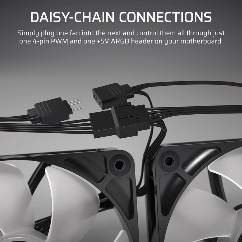 Corsair RS120 ARGB 120MM ARGB 3-P Fläkt Svart
