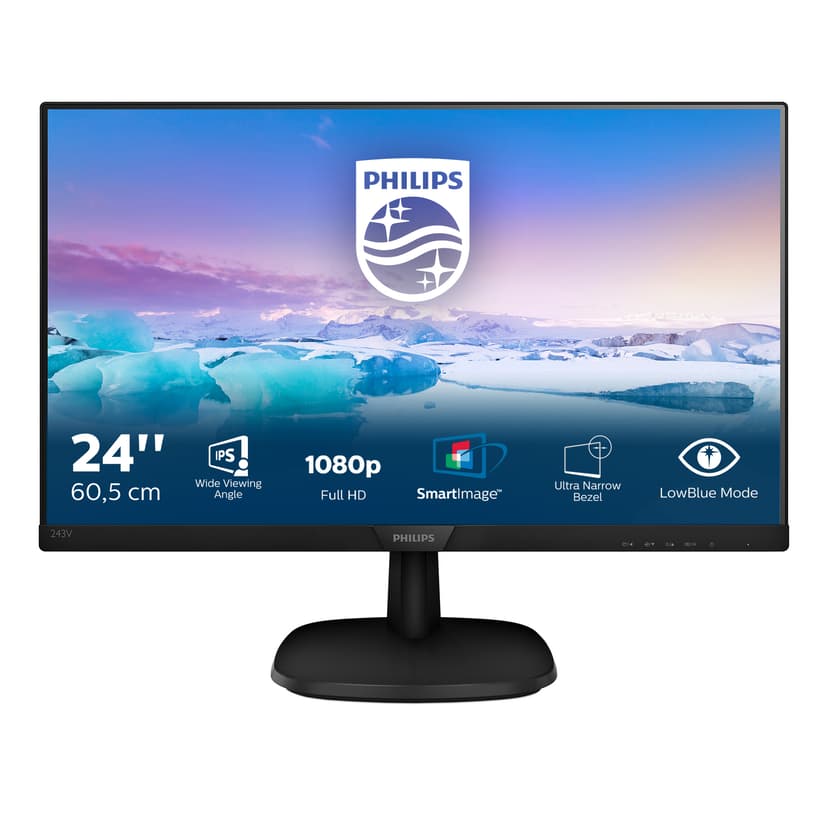 Philips V-Line 243V7QDSB 23.8" 1920 x 1080pixels IPS 16:9 75Hz