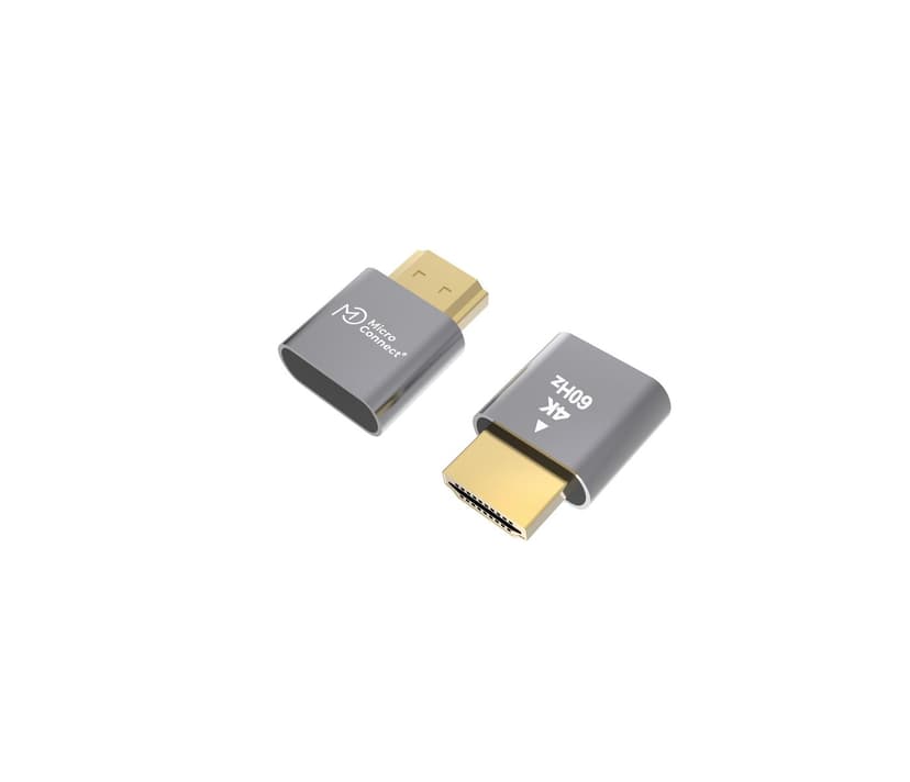 Microconnect 4K Universel Virtuel Display adapter HDMI Dummy Plug 0m HDMI Grå