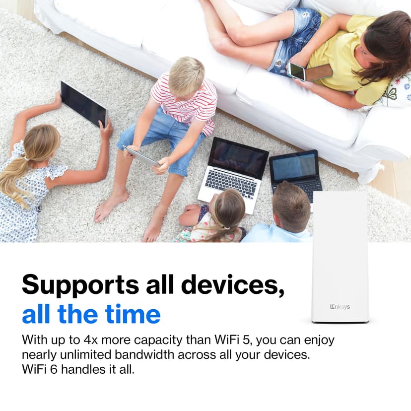 Linksys MX12600 Tri-Band AX4200 Mesh WiFi 6 System 3-pakning