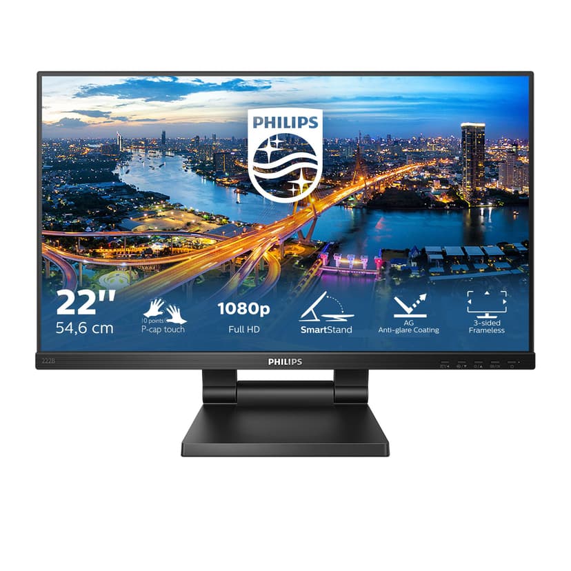 Philips B-Line 222B1FC - (Kuppvare klasse 2) 21.5" 1920 x 1080pixels IPS 16:9 75Hz