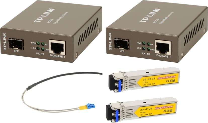 TP-Link Paket för att förlänga nätverk via fiber 75M
