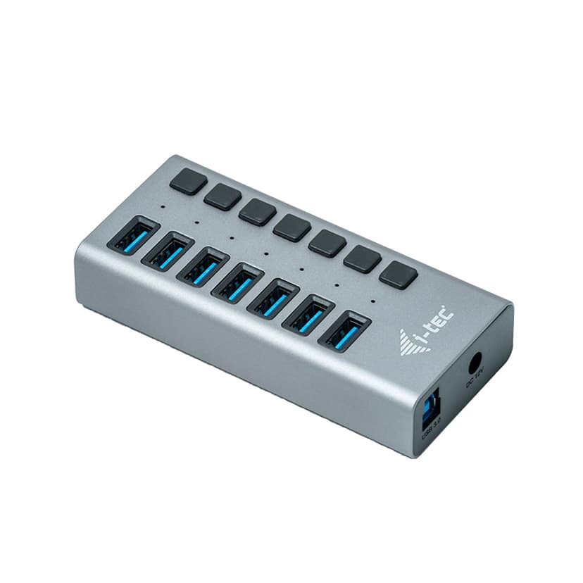 I-Tec USB 3.0 Charging HUB 7port 36W 1m Grå