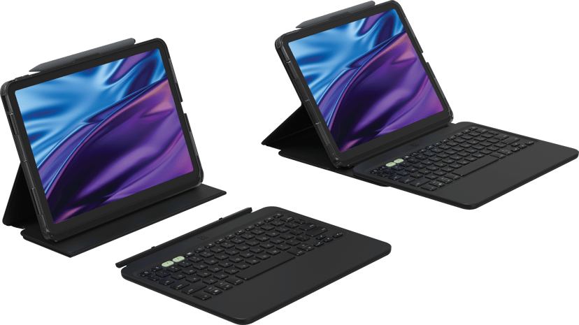 Zagg Pro Keys 2 iPad Air 11" (M2), iPad Air 11" (M3), iPad Air 11" (M4) Pohjoismainen Musta