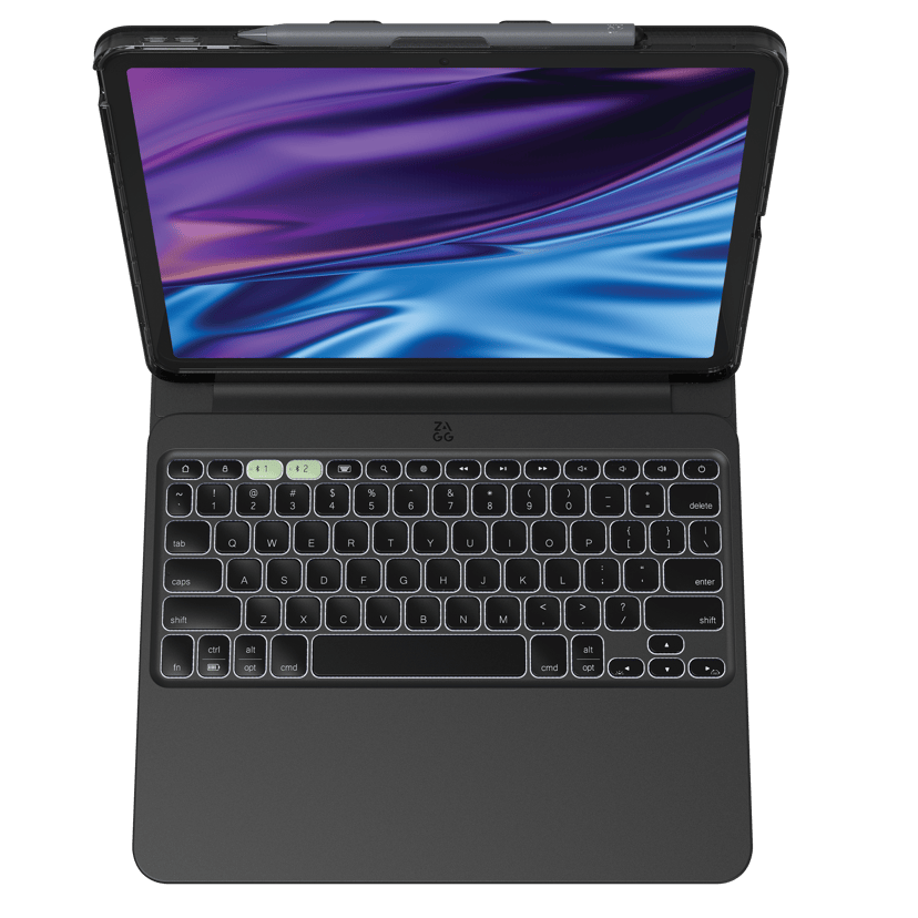 Zagg Pro Keys 2 iPad Air 13" (M2), iPad Air 13" (M3), iPad Air 13" (M4) Pohjoismainen Musta