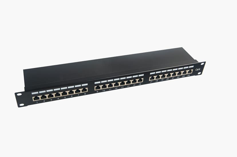 Microconnect Kytkentäpaneeli Musta Cat 6 1U