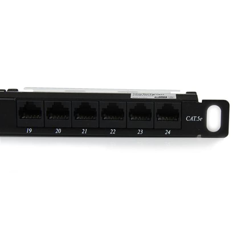 Startech Patchpanel Sort Cat5e 0.5U