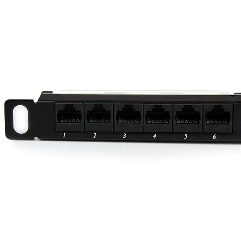 Startech Kytkentäpaneeli Musta Cat5e 0.5U