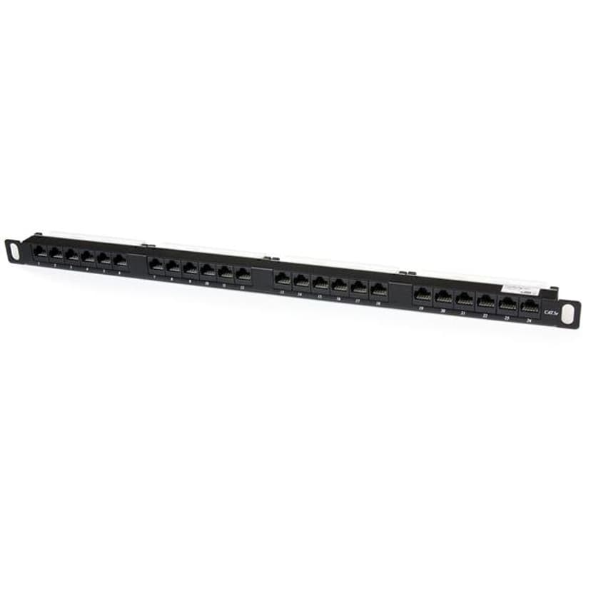 Startech Kytkentäpaneeli Musta Cat5e 0.5U