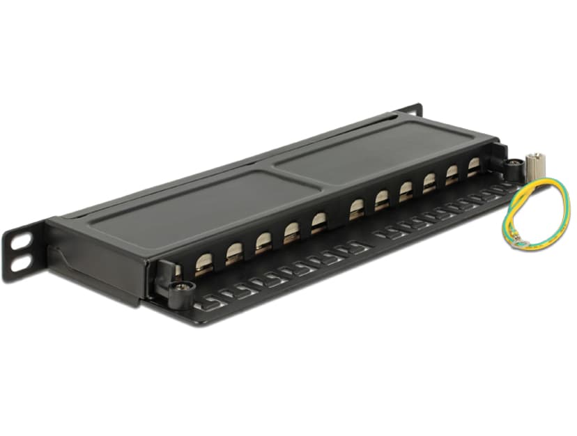 Delock Kytkentäpaneeli Musta Cat 6A 0.5U